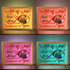 Custom Photo You're My End And My Beginning - Couple Personalized Custom Frame Light Box - Gift For Husband Wife, Anniversary
