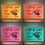 Custom Photo Romantic Couple Gifts - Personalized Frame Light Box