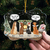 I'll Always Be By Your Side - Memorial Personalized Custom Ornament - Acrylic Benelux Shaped - Christmas Gift, Sympathy Gift For Pet Owners, Pet Lovers
