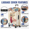 Let's Go Everywhere - Travel Personalized Custom Luggage Cover - Holiday Vacation Gift, Gift For Adventure Travel Lovers
