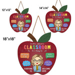 Custom Name Teacher Classroom Gifts - Personalized Wood Sign