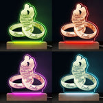 Custom Name Wedding Gifts for Couples - Personalized 3D LED Light