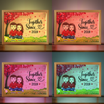 Custom Couple Name Anniversary Gifts - Personalized Frame Light Box