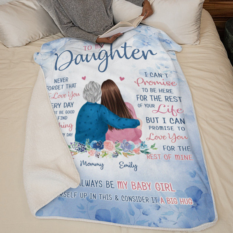 Custom Name Daughter Keepsake Gifts - Personalized Blanket
