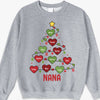 Grandma And Kids Christmas Heart Tree - Family Personalized Custom Unisex T-shirt, Hoodie, Sweatshirt - Christmas Gift For Mom, Grandma