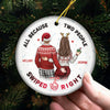 My Breath My Life My Everything - Couple Personalized Custom Ornament - Ceramic Round Shaped - Christmas Gift For Husband Wife, Anniversary