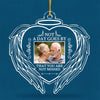 Custom Photo Although You Cannot See Us We Are Always With You - Memorial Personalized Custom Ornament - Acrylic Heart Shaped - Sympathy Gift For Family Members