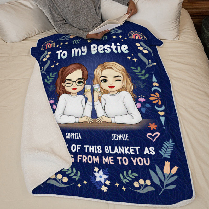 We Are Best Friends - Bestie Personalized Custom Blanket - Christmas Gift For Best Friends, BFF, Sisters