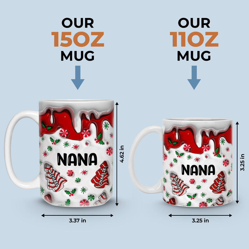 Hot Chocolate And Christmas Movies - Family Personalized Custom 3D Inflated Effect Printed Mug - Christmas Gift For Family Members