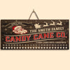 Christmas Is In The Air - Family Personalized Custom Candy Christmas Countdown Wooden Sign, Advent Calendar - Christmas Gift For Family Members