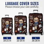 Custom Just a Girl Who Loves Traveling Gifts for Women - Personalized Luggage Cover