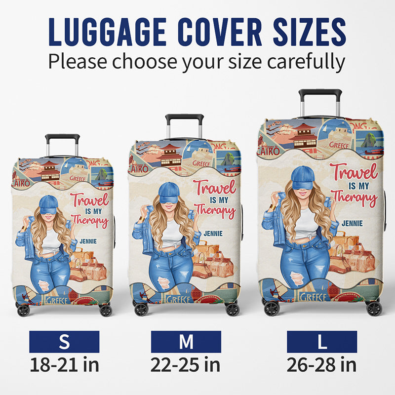Custom The Sky Is Calling Travel Gifts for Women - Personalized Luggage Cover