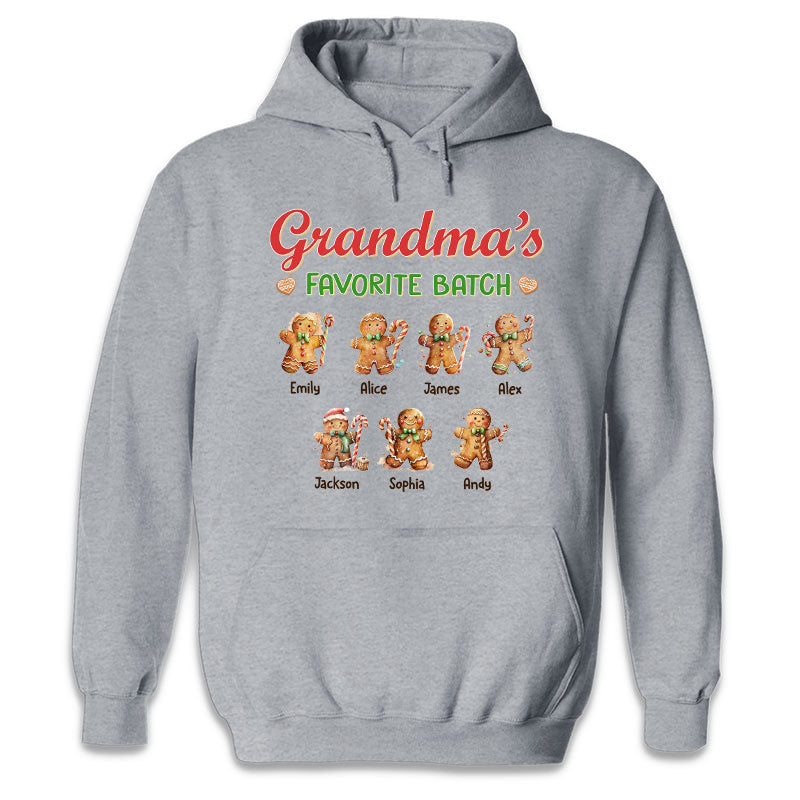 Custom Name Gingerbread Christmas Gifts for Grandma - Personalized Apparel