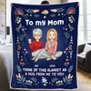You Are More Than We Ever Expected - Family Personalized Custom Blanket - Christmas Gift From Mom