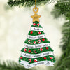 Our Warmth & Happiness - Family Personalized Custom Ornament - Acrylic Christmas Tree Shaped - Christmas Gift For Family Members