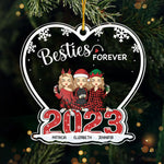 Custom Name Christmas Bestie Gifts for Women - Personalized Ornament