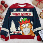 Custom Name Christmas Cat Gifts for Cat Lovers - Personalized Sweatshirt