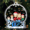 Let It Snow - Family Personalized Custom Ornament - Acrylic Custom Shaped - Christmas Gift For Family Members