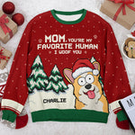 Custom Name Christmas Dog Gifts for Mom - Personalized Sweatshirt