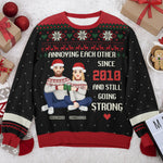 Custom Name Funny Christmas Couple Gifts - Personalized Sweatshirt
