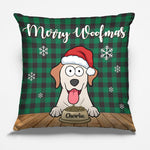 Custom Name Christmas Dog Lover Gifts - Personalized Pillow