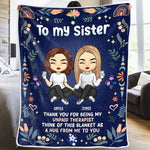 Custom Name Funny Sister Gifts - Personalized Blanket