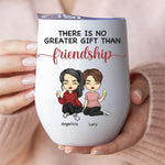 Custom Name Friendship Gifts for Best Friends - Personalized Wine Tumbler