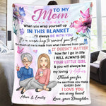Custom Name Mother Daughter Gifts - Personalized Blanket