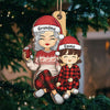 In Time Of Test, Family Is The Best - Family Personalized Custom Ornament - Wood Custom Shaped - Christmas Gift For Grandma