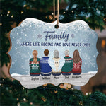 Custom Name Family Christmas Gifts - Personalized Ornament