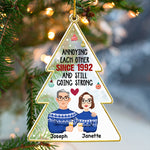 Custom Name Funny Christmas Couple Gifts - Personalized Ornament