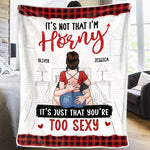 Custom Name Funny Sexy Couple Gifts - Personalized Blanket