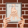 Daddy We Make A Pretty Good Team - Family Personalized Custom Vertical Easel Back Canvas - Birthday Gift For Dad