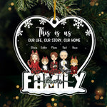 Custom Name Family Christmas Gifts - Personalized Ornament