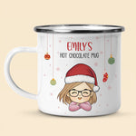 Custom Name Christmas Hot Chocolate Gifts - Personalized Camp Mug