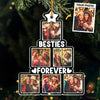 Custom Photo Besties For The Resties - Bestie Personalized Custom Ornament - Acrylic Custom Shaped - Christmas Gift For Best Friends, BFF, Sisters