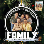 Custom Photo Funny Family Christmas Gifts - Personalized Ornament