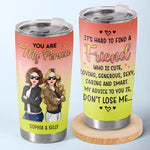 Custom Name Best Friend Gifts for Women - Personalized Tumbler