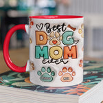 Custom Name Dog Mom Gifts - Personalized Accent Mugs