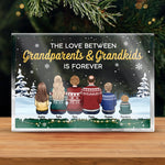 Custom Name Christmas Gifts for Grandparents - Personalized Shaped Acrylic Plaque