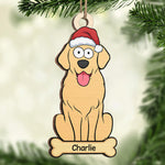 Custom Pet Name Christmas Gifts for Dog Lovers - Personalized Ornament
