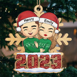 Custom Name Christmas Couple Gifts - Personalized Ornament
