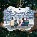 Custom Name Family Christmas Gifts for Parents - Personalized Ornament