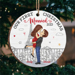 Custom Name First Christmas Wedding Gifts for Couples - Personalized Ornament