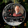 Custom Photo I'll Hold You In My Heart - Family Personalized Custom Ornament - Acrylic Round Shaped - Christmas Gift, Sympathy Gift For Family Members