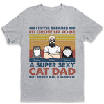 Custom Name Funny Cat Dad Gifts - Personalized Apparel