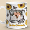 Custom Photo Besties Forever - Bestie Personalized Custom 3D Inflated Effect Printed Mug - Gift For Best Friends, BFF, Sisters