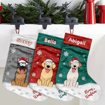 Custom Name Funny Christmas Cat Gifts for Cat Lovers - Personalized Christmas Stocking