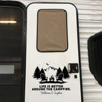 Custom Life Is Better Around The Campfire Camping Decor - Personalized Decal