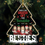 Custom Name Christmas Friendship Gifts for Besties - Personalized Ornament